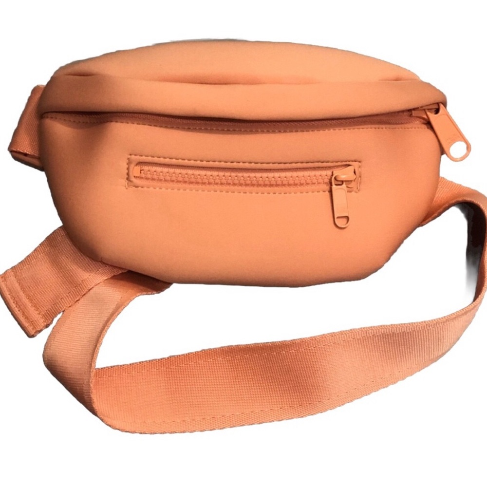 Dagne Dover Ace Neoprene Orange Fanny Pack.